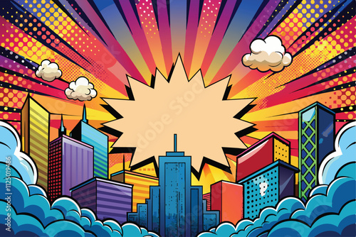retro comic background vector. vintage pop art style. speech bubble vector illustration, dialog.