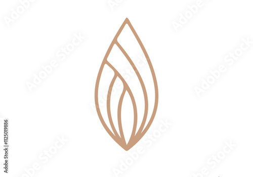 financial growth leaves logo icon design with leaf grow up and arrow design idea for Nature finance startup logo symbol