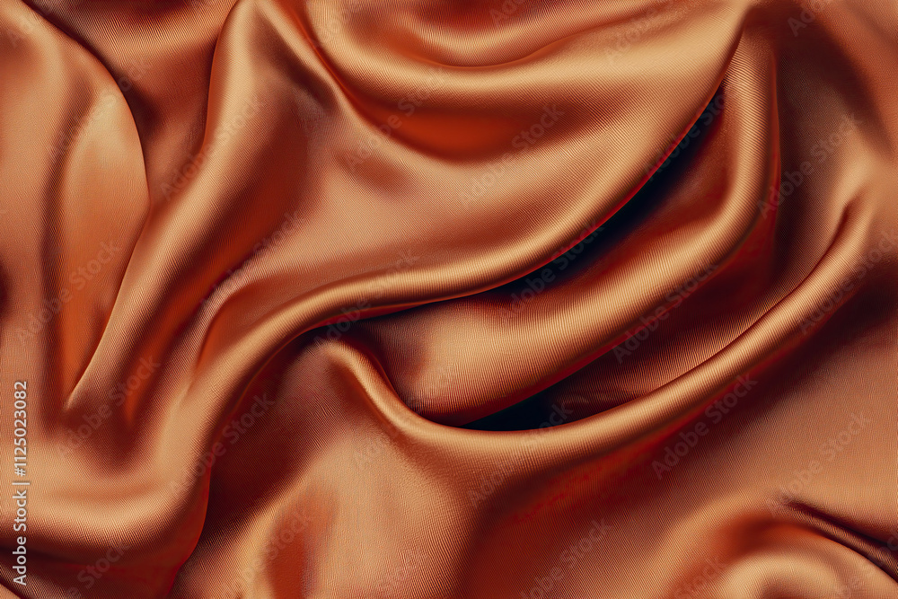 Fototapeta premium Seamless Orange Fabric Pattern with Smooth Flowing Texture