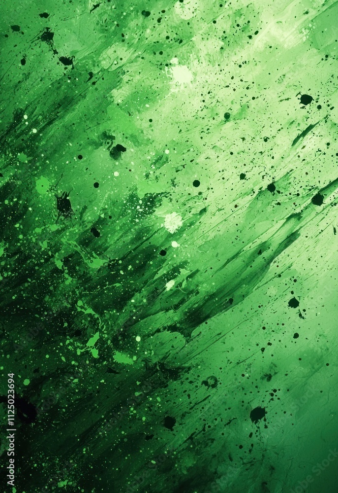 A vibrant abstract green background featuring splashes of bright and deep greens, creating a sense of energy and life. A vibrant abstract green background featuring splashes of bright and deep greens, creating a sense of energy and life.