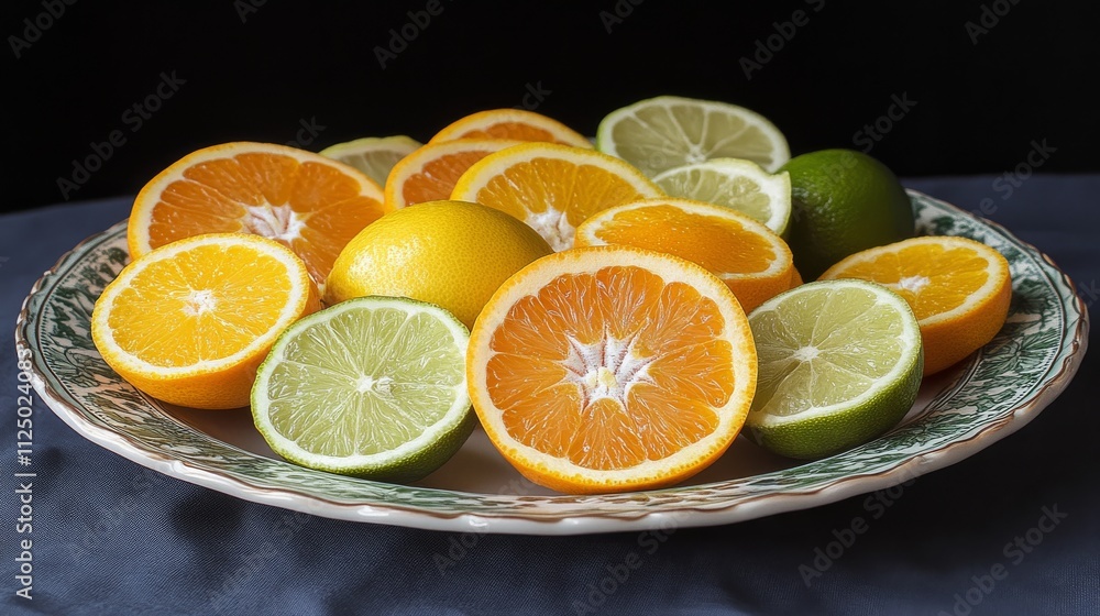 A Colorful Arrangement Of Citrus Fruit Halves And Whole Lemons A Colorful Arrangement Of Citrus Fruit Halves And Whole Lemons