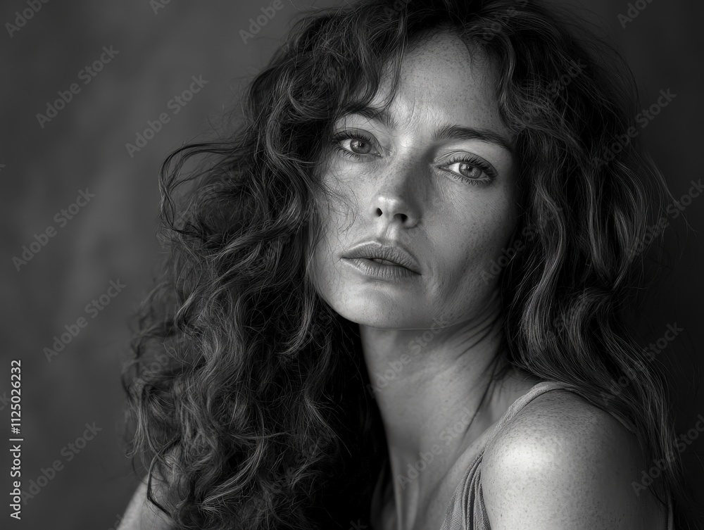 Fine art professional half-length portrait of a woman Fine art professional half-length portrait of a woman