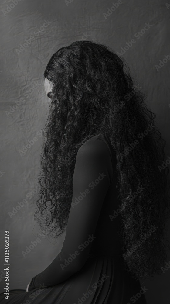Fine art professional half-length portrait of a woman Fine art professional half-length portrait of a woman