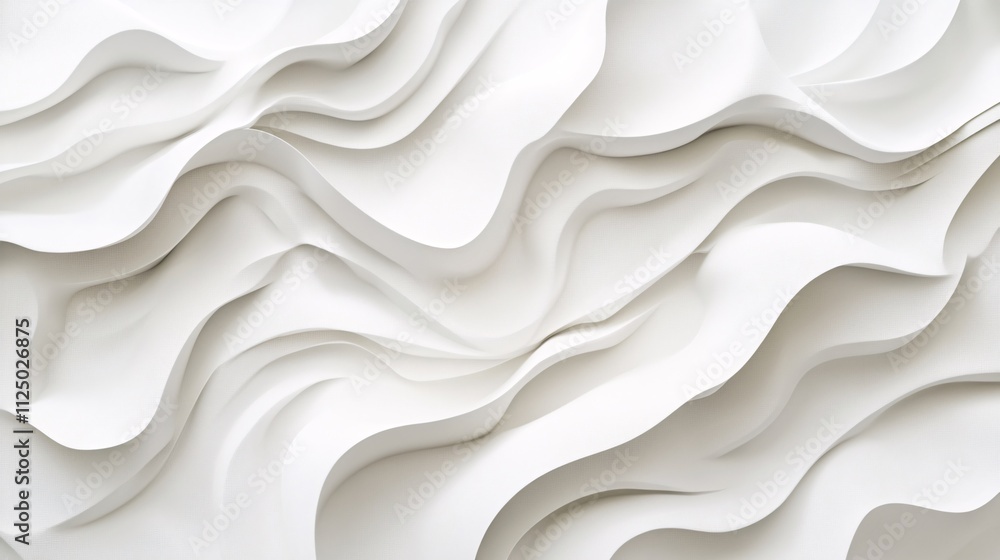 White abstract waves background creating dynamic flowing pattern White abstract waves background creating dynamic flowing pattern