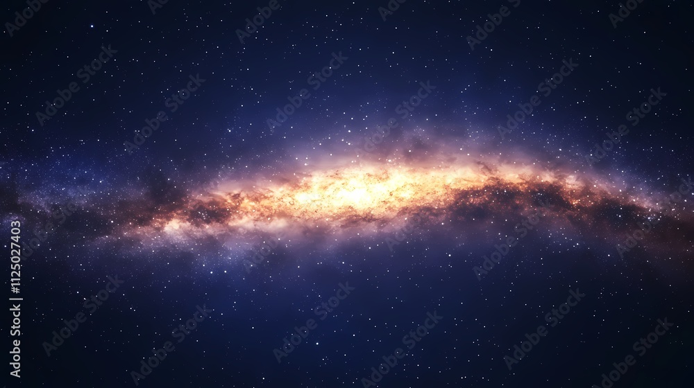 A majestic spiral galaxy filled with brilliant stars against a deep, dark backdrop. A majestic spiral galaxy filled with brilliant stars against a deep, dark backdrop.