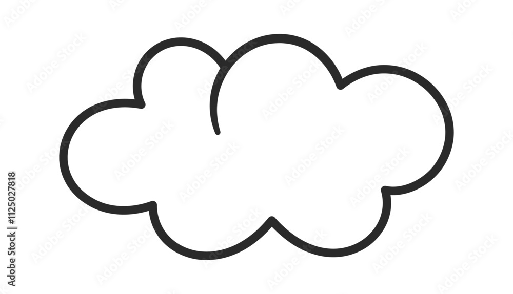 Fluffy white cloud decorative element Fluffy white cloud decorative element