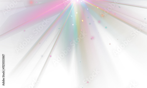 Rainbow crystal star. Crystal ray light, sun shines PNG rainbow red yellow and blue color. Optical fire light effect. png Vector lens glare leakage glare reflection effect. Sparkle shine. Sunlight	