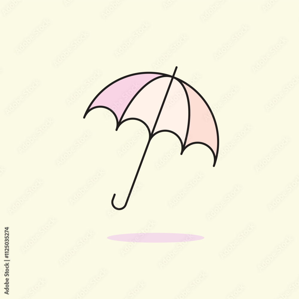 Open umbrella concept illustration Open umbrella concept illustration