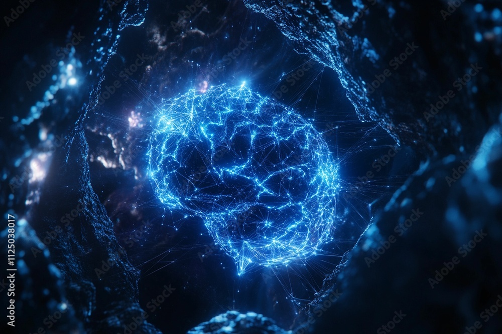 An abstract depiction of artificial intelligence An abstract depiction of artificial intelligence