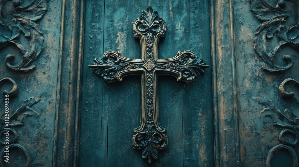 Christian cross background concept Christian cross background concept