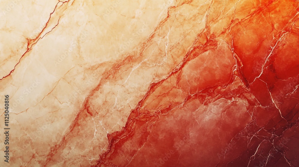 Red marble texture creating a gradient background with elegant veins Red marble texture creating a gradient background with elegant veins