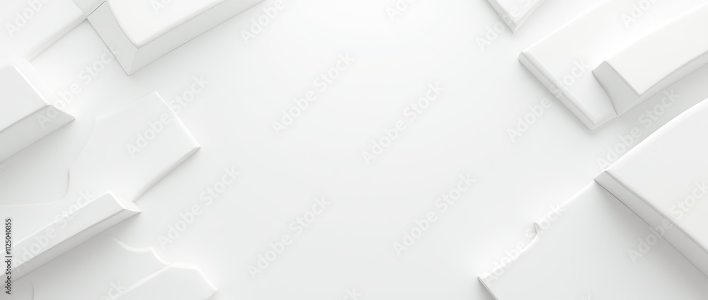 geometric character composition with sharp and smooth edges creating depth and perspective in a clean, minimalistic space geometric character composition with sharp and smooth edges creating depth and perspective in a clean, minimalistic space