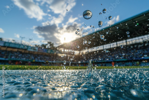 soccer stadium background