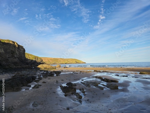 Sunset Over Coastal Water Landscape photo