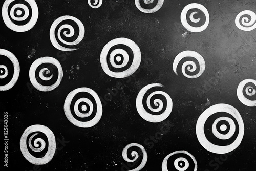 Black And White Swirl Backg...
