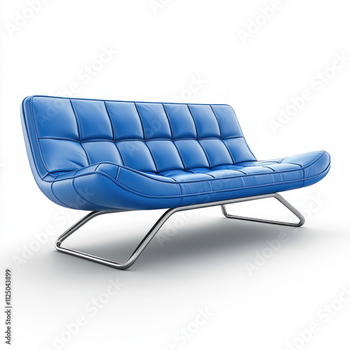 Blue Couch Isolated