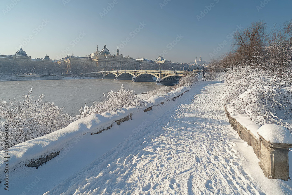 Obraz premium Charles Bridge In Winter