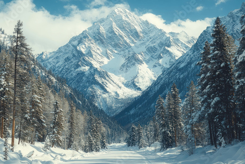 Colorado Mountains In Winter