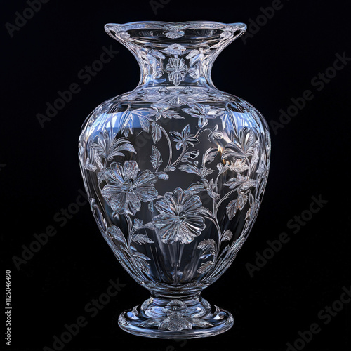 Crystal Vase Isolated