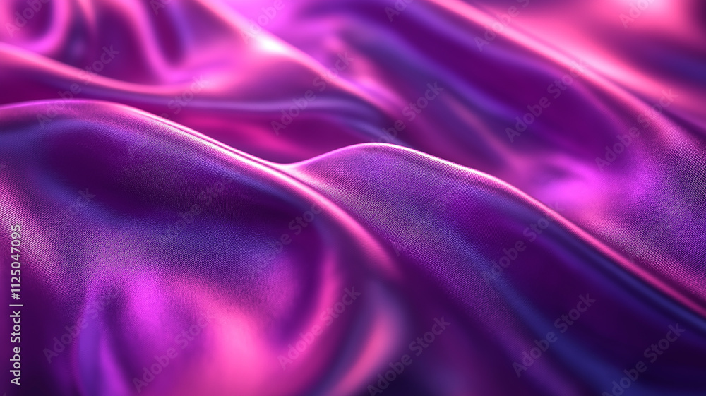 Obraz premium Abstract Purple and Pink Satin Fabric Texture. Concept of luxury, elegance, and fashion.