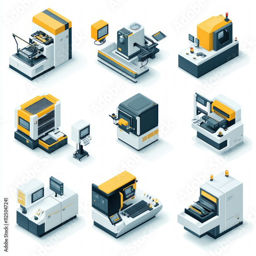 Factory Machinery Isolated