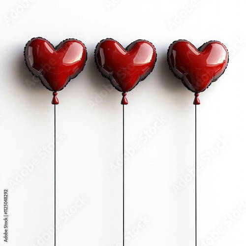 Heart Balloons Isolated