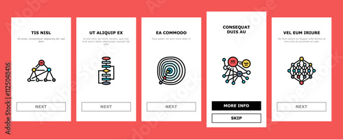 algorithm data technology ai onboarding mobile vector software digital, computer process, information security, web financial, network algorithm data technology ai illustrations