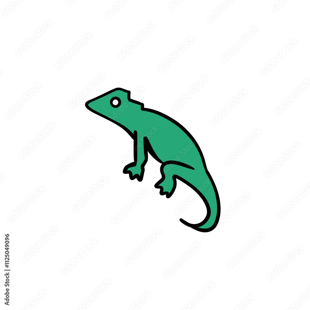Lizard Vector Logo with Transparent Background - Scalable Reptile Icon PNG Lizard Vector Logo with Transparent Background - Scalable Reptile Icon PNG