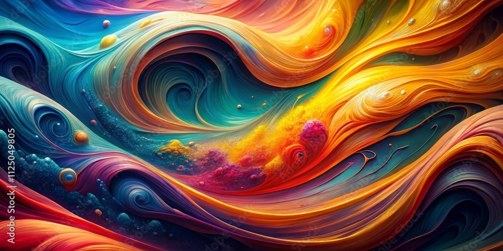 Fluid Cosmic Swirl Abstract Digital Painting of Intertwined Vibrant Hues and Celestial Elements Fluid Cosmic Swirl Abstract Digital Painting of Intertwined Vibrant Hues and Celestial Elements