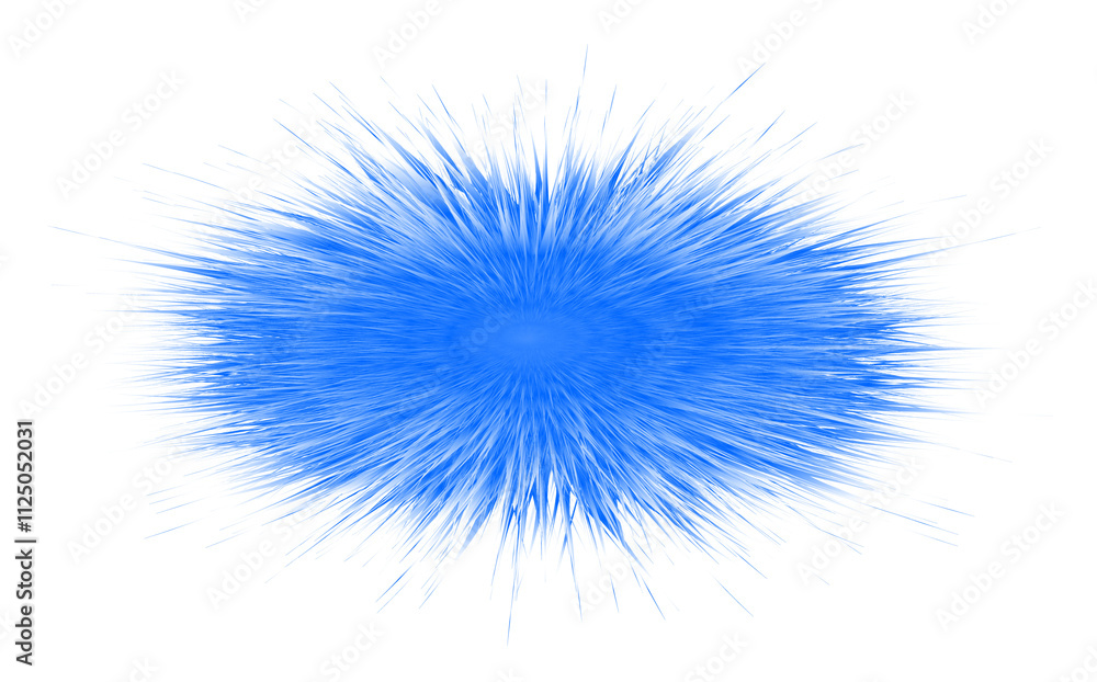 fur oval element, shaggy decoration element view top, furry material effect