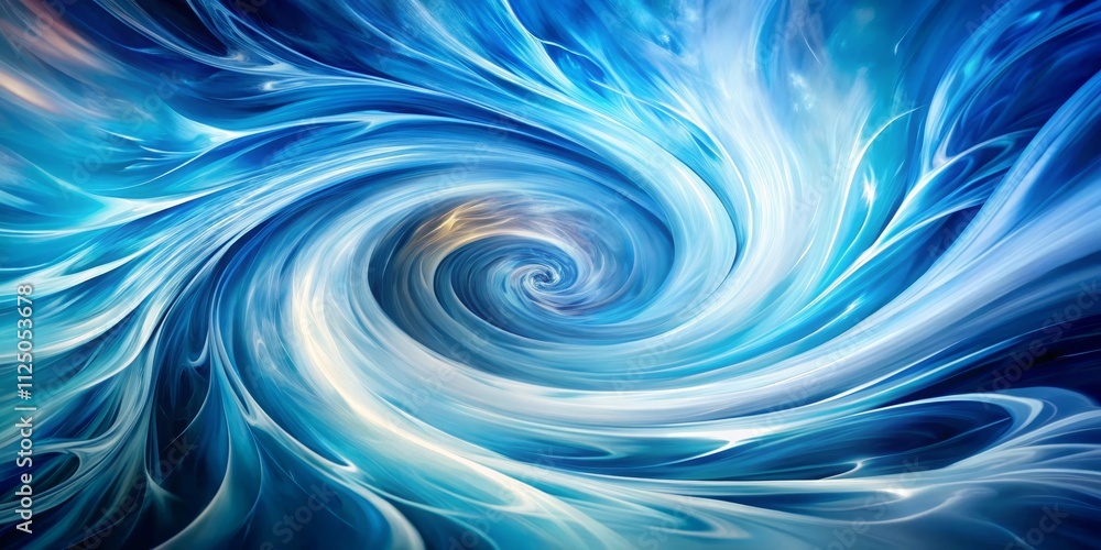 Abstract Blue Vortex Swirling Light and Energy Composition Abstract Blue Vortex Swirling Light and Energy Composition