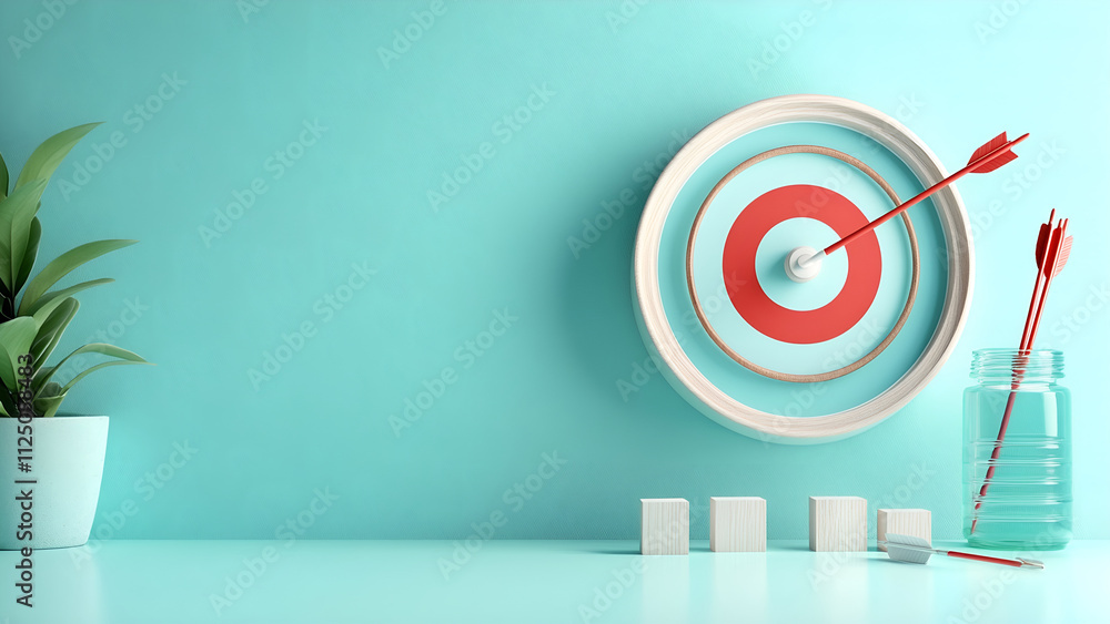Minimalist target focus indoor setting high solution background conceptual viewpoint for success business report concept Minimalist target focus indoor setting high solution background conceptual viewpoint for success business report concept