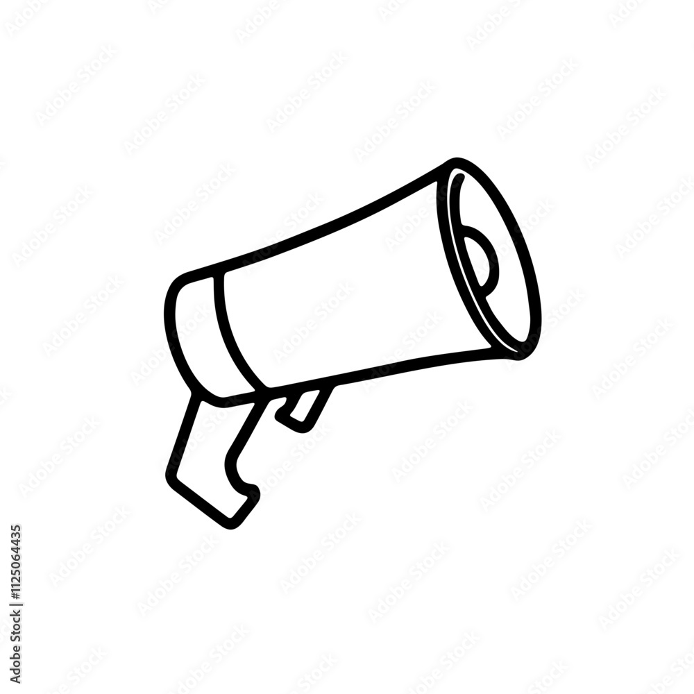 A marketing icon silhouette to spread information A marketing icon silhouette to spread information