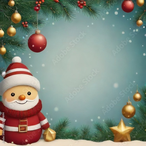 christmas background with christmas tree