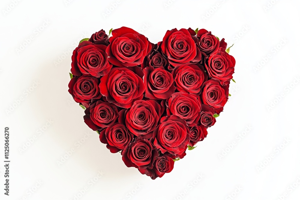 Heart of Red Roses: A Romantic Floral Arrangement Heart of Red Roses: A Romantic Floral Arrangement