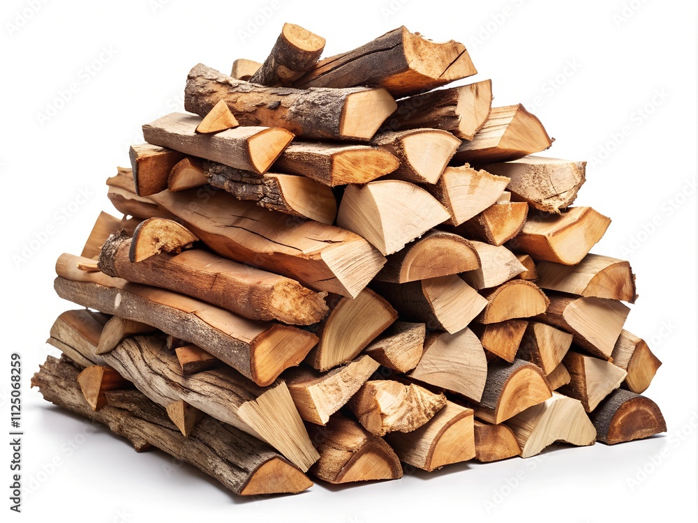 Stacked neatly, a collection of firewood showcases various textures and colors, awaiting a chilly evening to provide warmth and ambiance for gatherings Stacked neatly, a collection of firewood showcases various textures and colors, awaiting a chilly evening to provide warmth and ambiance for gatherings