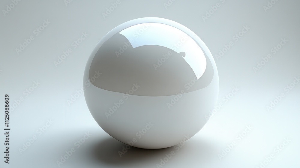 glossy white sphere with smooth surface, reflecting light beautifully, creating modern and minimalist aesthetic. Perfect for design and artistic projects glossy white sphere with smooth surface, reflecting light beautifully, creating modern and minimalist aesthetic. Perfect for design and artistic projects