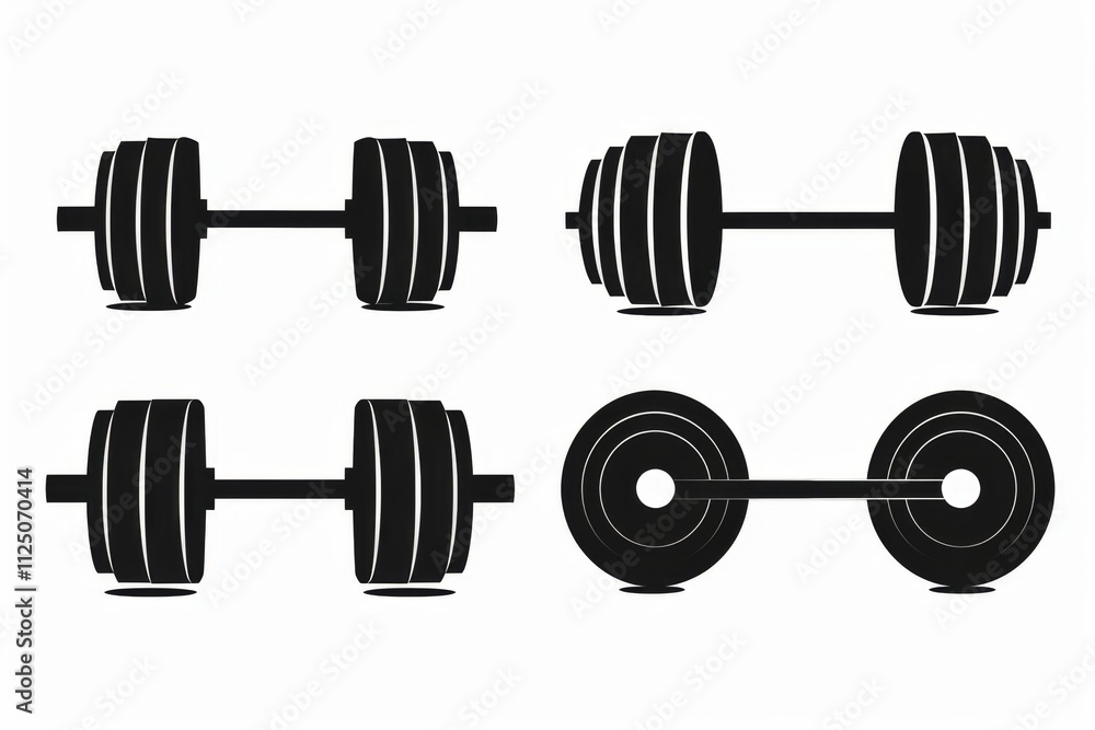 Dumbbell icon, gym equipment, weightlifting symbol, bodybuilding minimal flat logo, dumbbell sport Dumbbell icon, gym equipment, weightlifting symbol, bodybuilding minimal flat logo, dumbbell sport