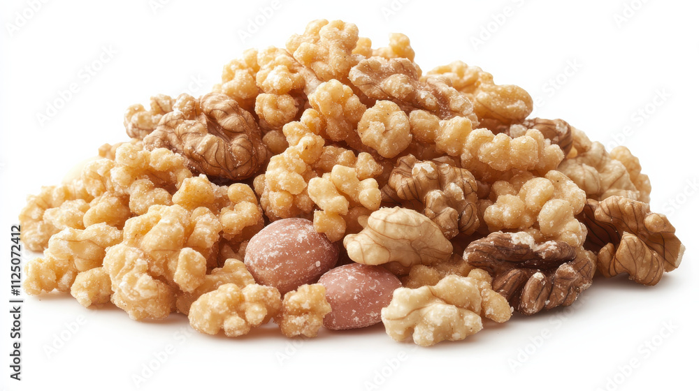 Delicious pile of assorted nuts including walnuts and sweetened varieties, perfect for snacking or adding to recipes. Enjoy crunchy texture and rich flavors! Delicious pile of assorted nuts including walnuts and sweetened varieties, perfect for snacking or adding to recipes. Enjoy crunchy texture and rich flavors!