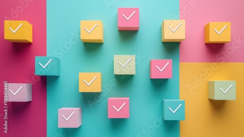A checklist with all boxes ticked, representing completed goals. Free Download A checklist with all boxes ticked, representing completed goals. - GFXLoad
