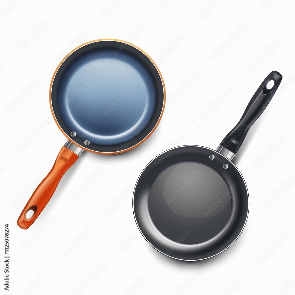 Frying pan icon, empty nonstick cookware sign, non stick symbol skillet, saucepan emblem, pan isolated Frying pan icon, empty nonstick cookware sign, non stick symbol skillet, saucepan emblem, pan isolated