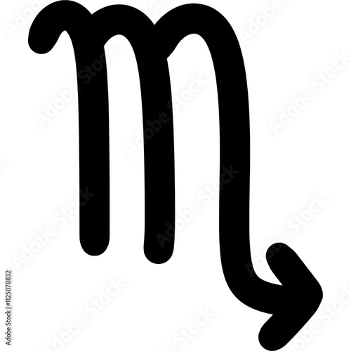 Zodiac sign. Scorpio symbol icon