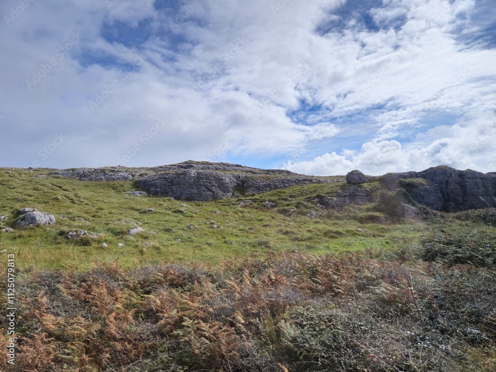 Rocks and hills landscape in Ireland Rocks and hills landscape in Ireland
