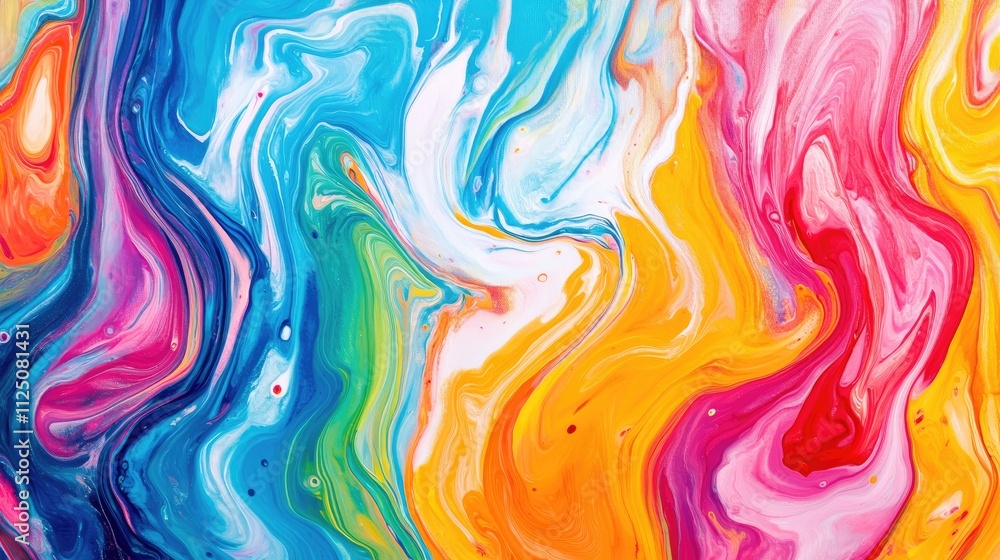 Vibrant abstract swirl with a mix of colors like blue, pink, yellow, and green, creating a lively artistic texture. Vibrant abstract swirl with a mix of colors like blue, pink, yellow, and green, creating a lively artistic texture.