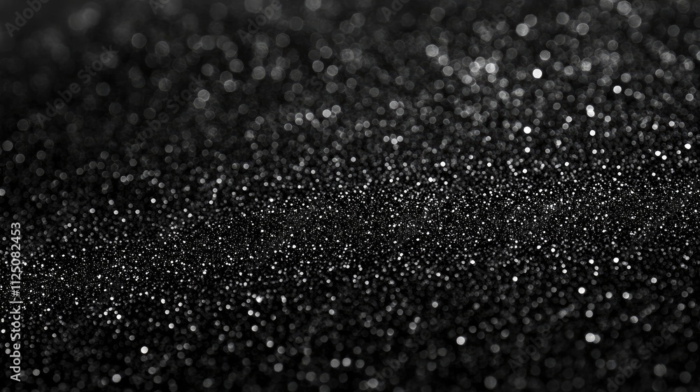 A mesmerizing close-up of shimmering black particles reflecting light. A mesmerizing close-up of shimmering black particles reflecting light.