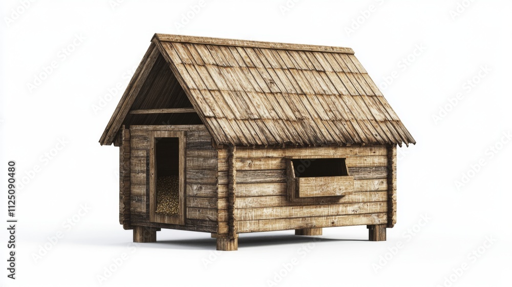 A charming wooden house model with a thatched roof. This quaint structure evokes a sense of nostalgia and warmth. Ideal for various artistic projects. Generative AI A charming wooden house model with a thatched roof. This quaint structure evokes a sense of nostalgia and warmth. Ideal for various artistic projects. Generative AI