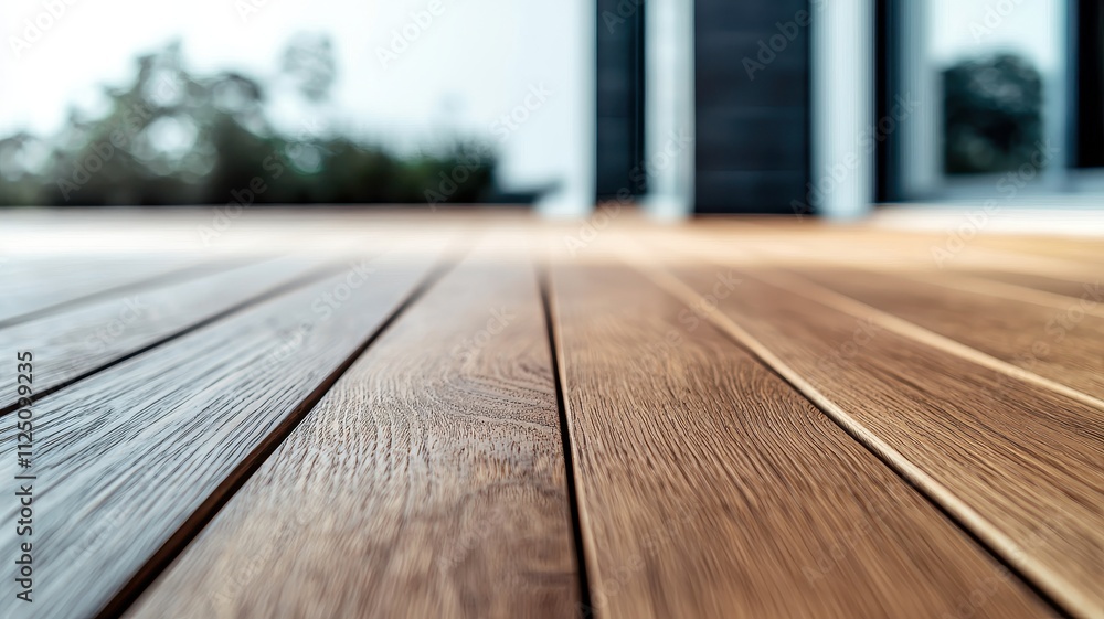 Hardwood durability structure concept. Wooden flooring with a modern aesthetic, showcasing a smooth, polished surface and a blurred background. Hardwood durability structure concept. Wooden flooring with a modern aesthetic, showcasing a smooth, polished surface and a blurred background.