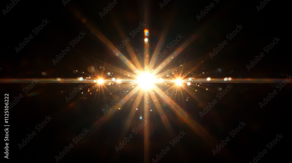 A glowing golden light burst shines against a black background, symbolizing energy, power, and inspiration in an abstract design. . A glowing golden light burst shines against a black background, symbolizing energy, power, and inspiration in an abstract design. .