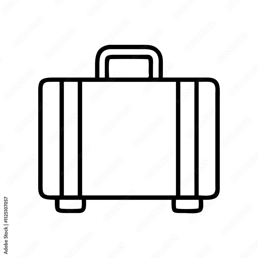 suitcase icon, travel vector icon, tourism vector illustration - black outline icon of suitcase symbolizing travel, tourism, and vacation in simple design. suitcase icon, travel vector icon, tourism vector illustration - black outline icon of suitcase symbolizing travel, tourism, and vacation in simple design.
