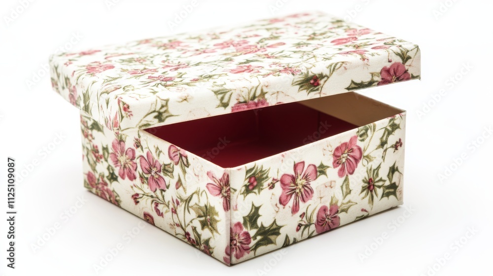 Christmas gift box with white background Christmas gift box with white background